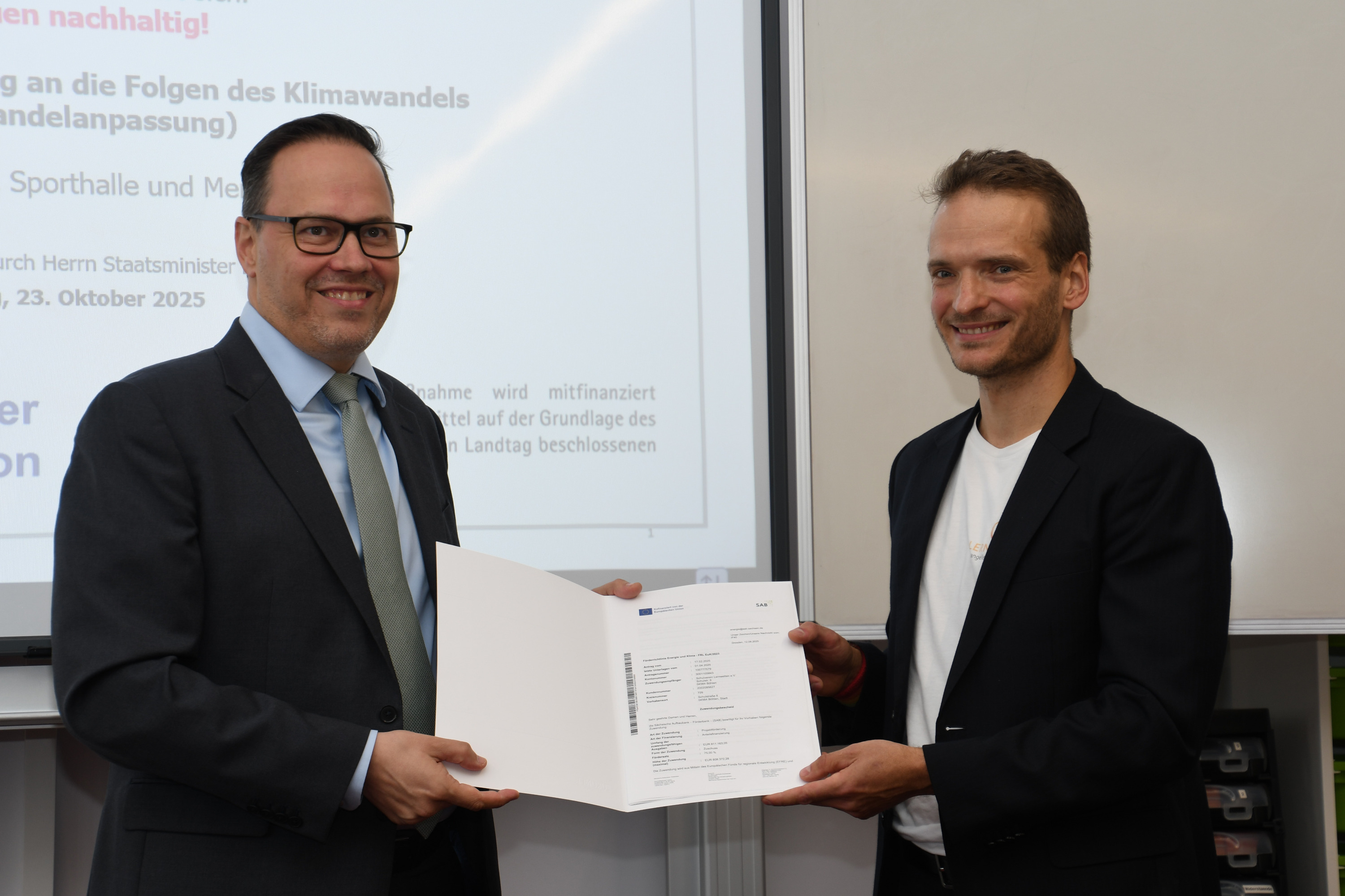 Übergabe Förderbescheid 2025